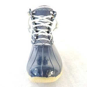 women's saltwater indigo stripe duck boot